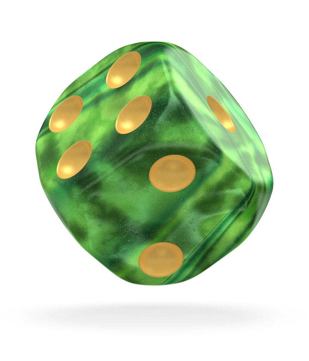 oakie doakie DICE D6 Dice 16 mm Gemidice - Jungle (12)