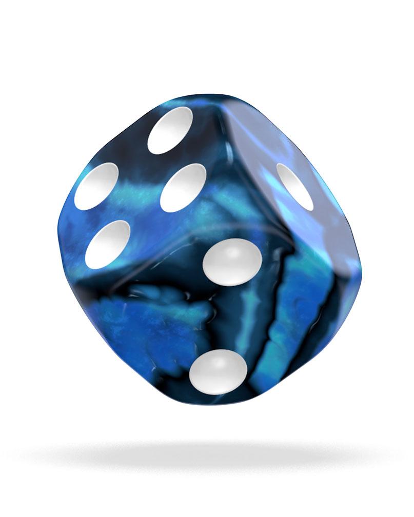 oakie doakie DICE D6 Dice 12 mm Gemidice - Twilight Stone (36)