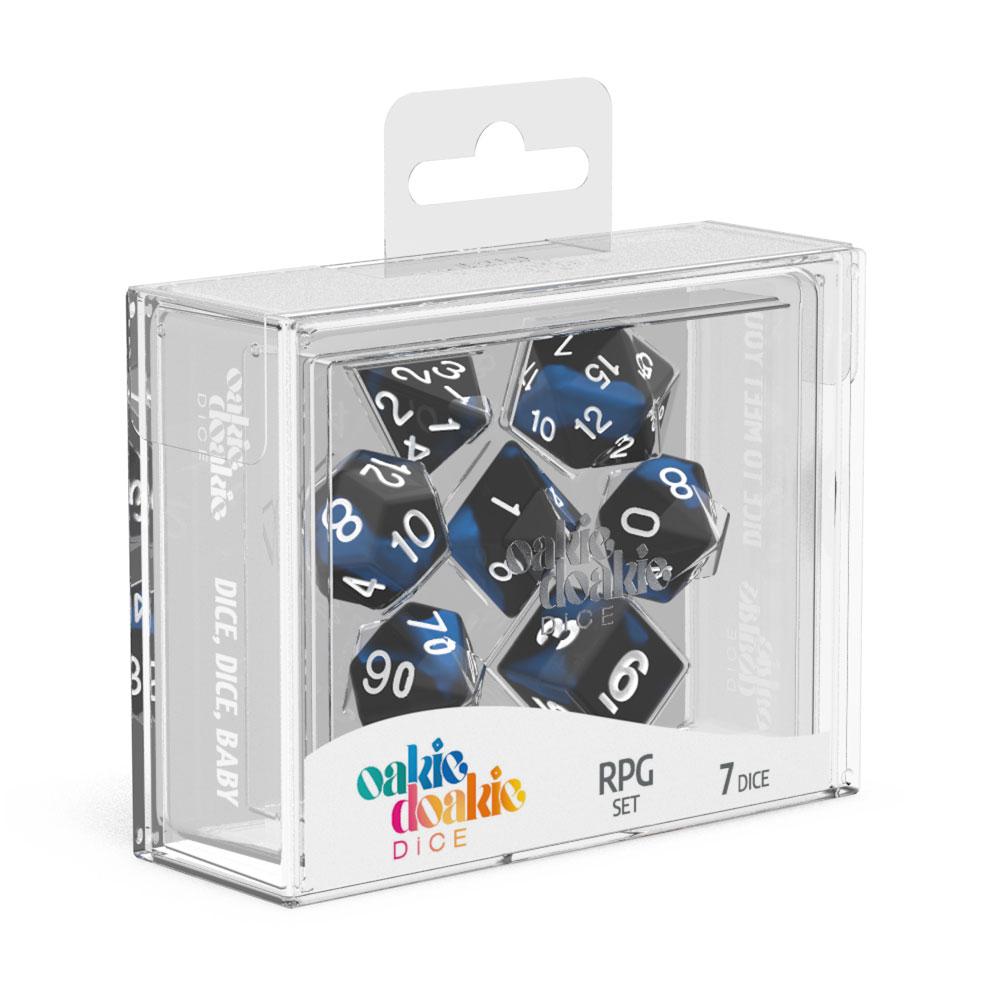 oakie doakie DICE RPG Set Glow in the Dark - Deep Ocean (7)