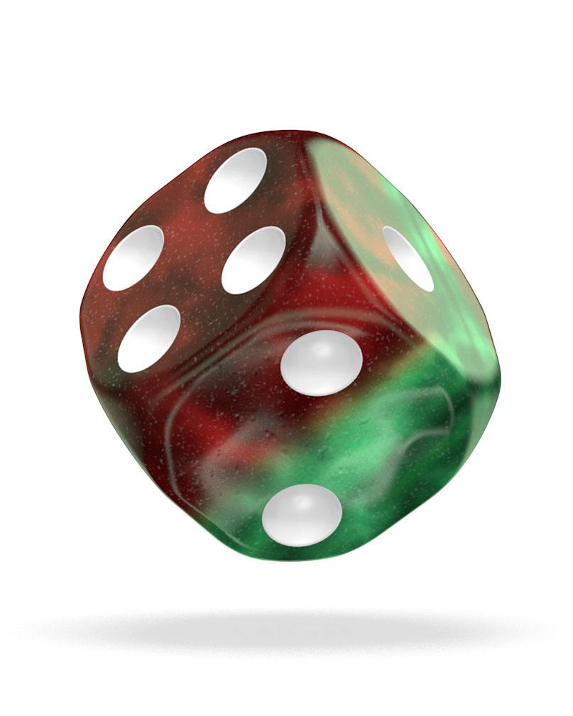 oakie doakie DICE D6 Dice 12 mm Gemidice - Bloody Jungle (36)