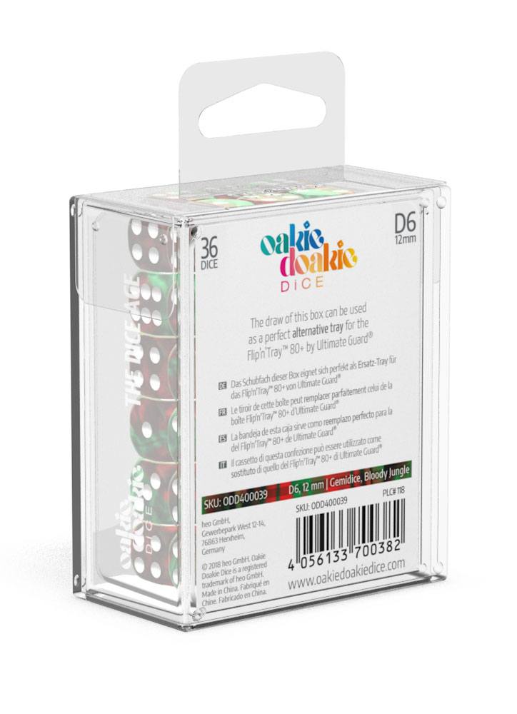 oakie doakie DICE D6 Dice 12 mm Gemidice - Bloody Jungle (36)
