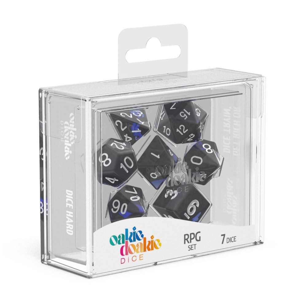 oakie doakie DICE RPG Set Enclave - Sapphire (7)