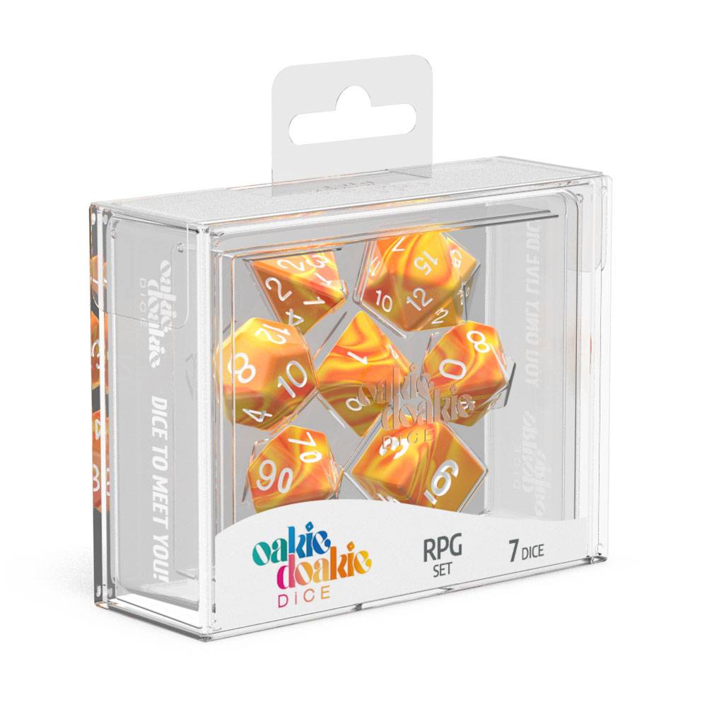 oakie doakie DICE RPG Set Gemidice - Sunstone (7)
