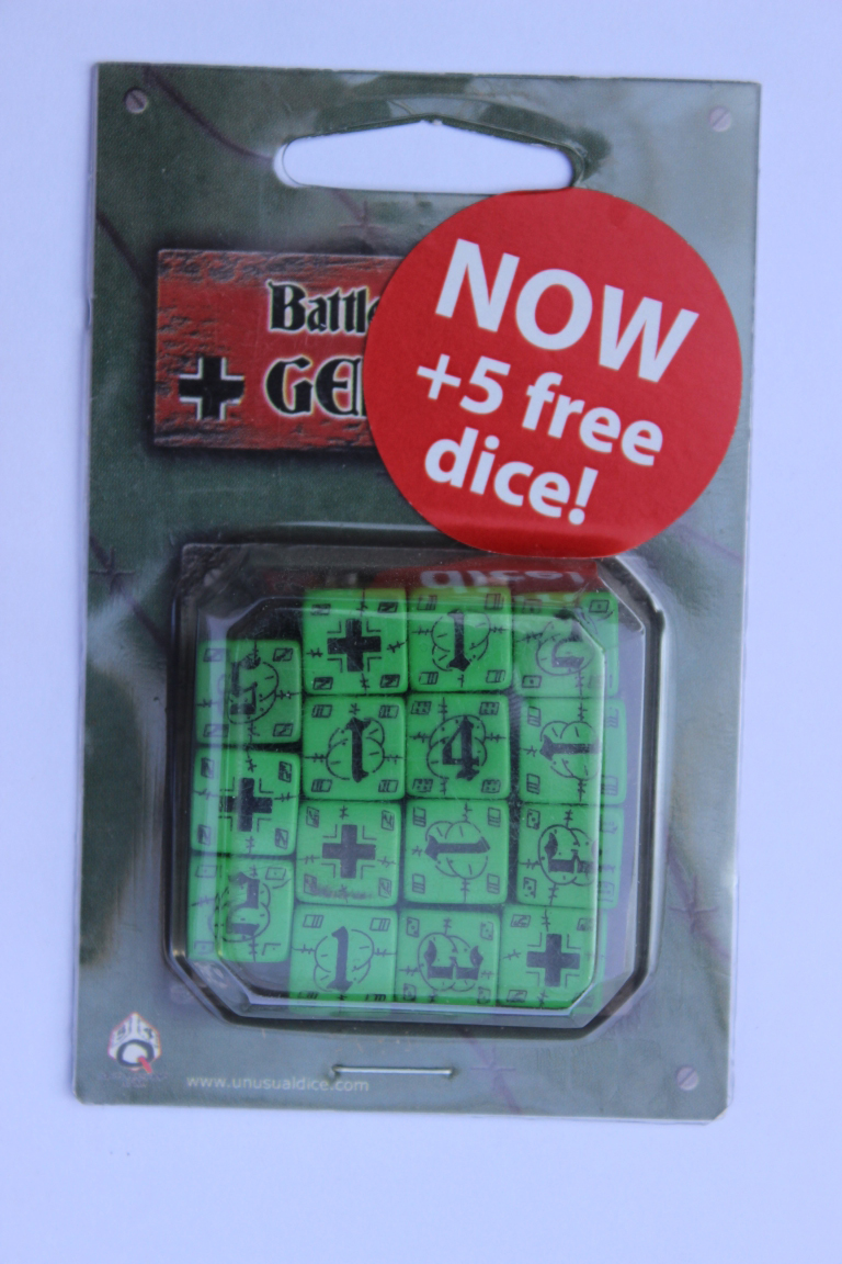 Axis & Allis Battle Dice Set German Schwarz Grün