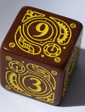 D6 Steampunk Brown & yellow