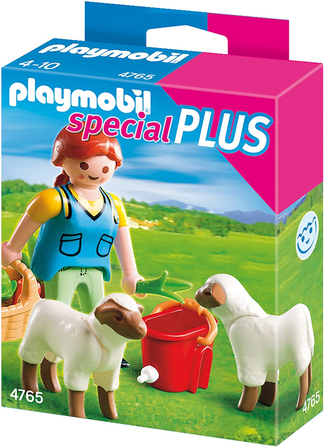 Playmobil 4765 - Bäuerin bei Schäfchen-Fütterung